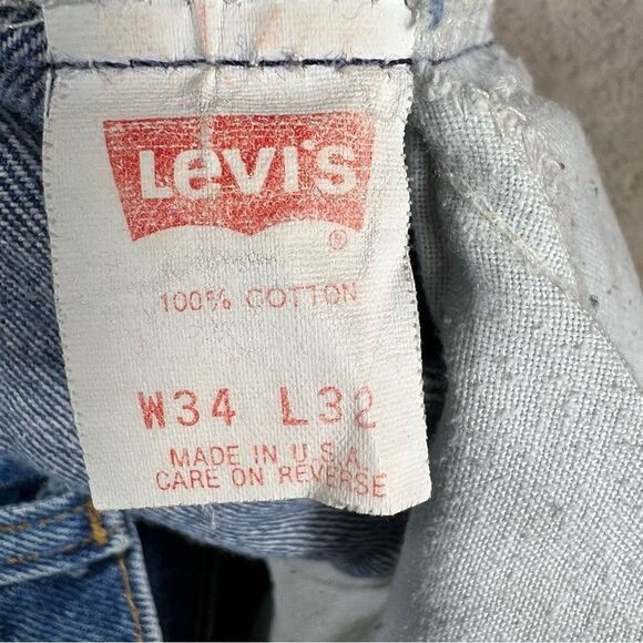 Vintage 1970’s Levi’s Orange Tab Bootcut Distressed Men’s Denim Jeans - Picture 12 of 12